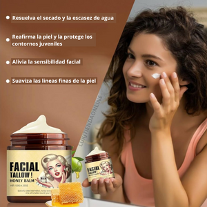 BALSAMO FACIAL Y CORPORAL DE CEBO DE RES Y MIEL